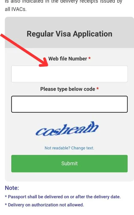 Indian visa status check process