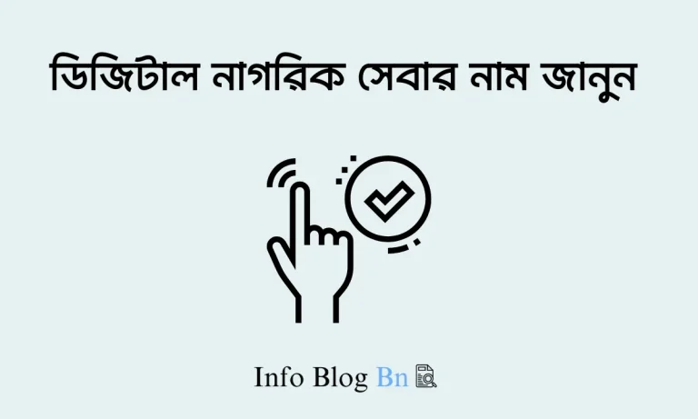 ডিজিটাল নাগরিক সেবার নাম