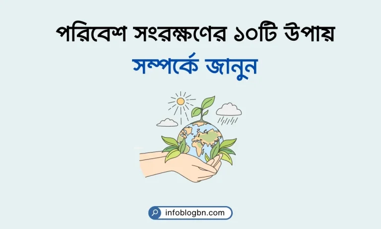 পরিবেশ সংরক্ষণের ১০টি উপায়