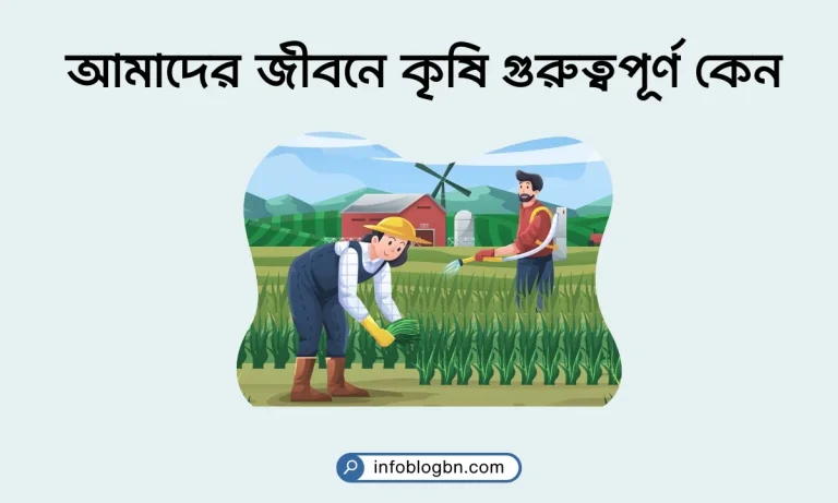 আমাদের জীবনে কৃষি গুরুত্বপূর্ণ কেন