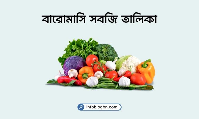 বারোমাসি সবজি তালিকা